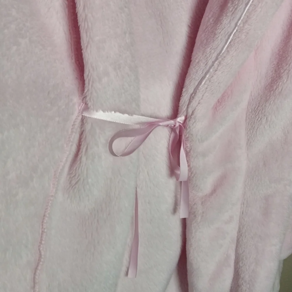 Victoria's Secret ANGEL Cozy Plush Short Robe Pink M/L